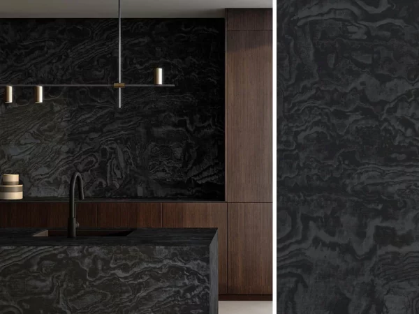 Cuisine en Dekton Liquid embers