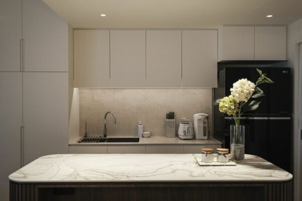 Cuisine en Dekton Liquid sky